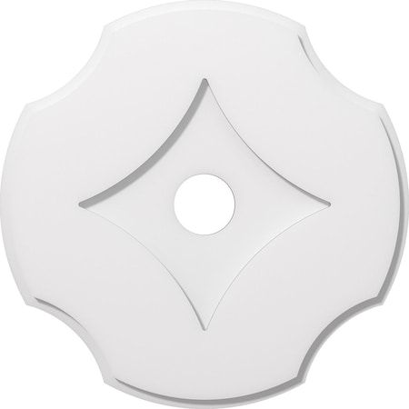 Ekena Millwork Percival Architectural Grade PVC Contemporary Ceiling Medallion, 20"OD x 3"ID x 7"C x 1"P CMP20PL-03000